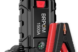 BRPOM Arrancador de coches 1500A,15800mAh