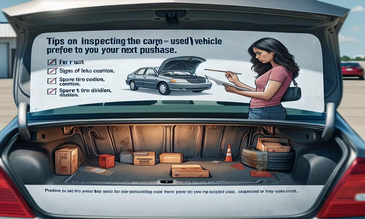 Consejos para inspeccionar la carga de un vehículo de segunda mano antes de tu próxima compra.