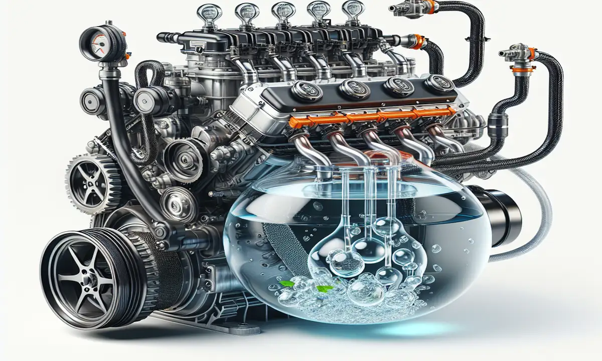 Imagen ilustrativa de un motor impulsado por amoníaco
